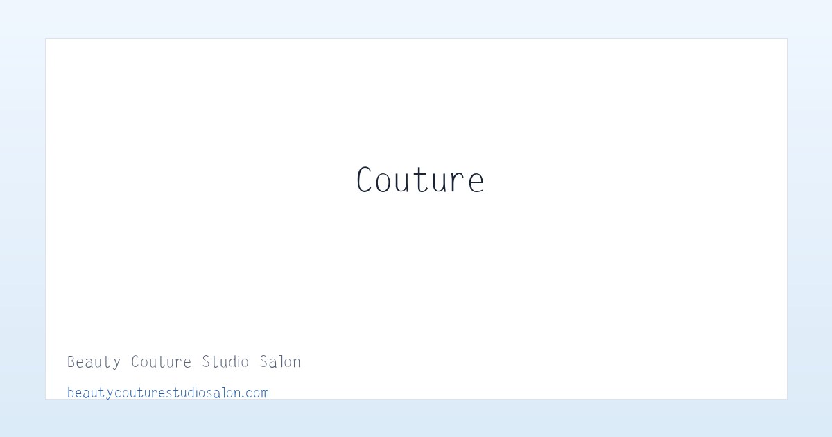 Beauty Couture Studio Salon 主图